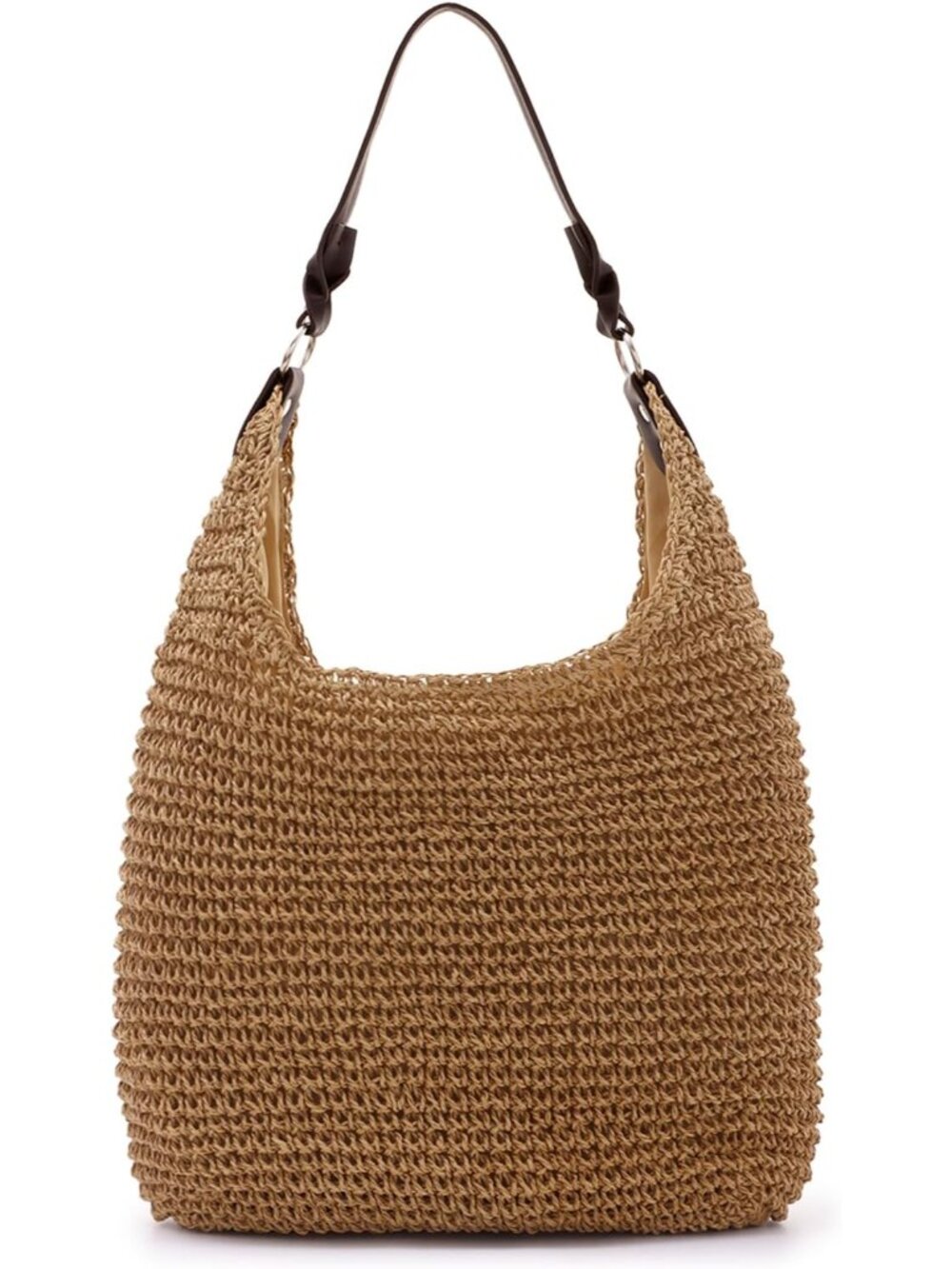 Straw Beach Bag for Women, Large Handwoven Straw Hobo Bag, Summer Beach Tote Han